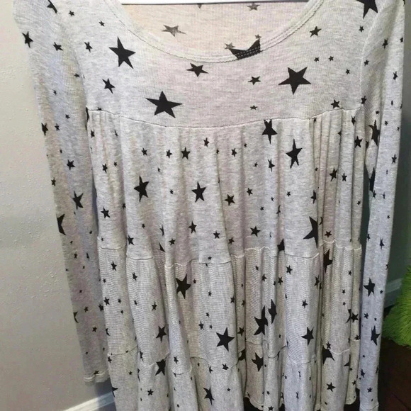 Maroni tiered babydoll top b4 - Picture 4 of 4